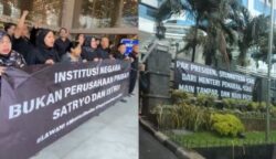 Puluhan Pegawai Demo Kemendikti, Menteri Satryo Dituding Main Tampar dan Pecat Sepihak