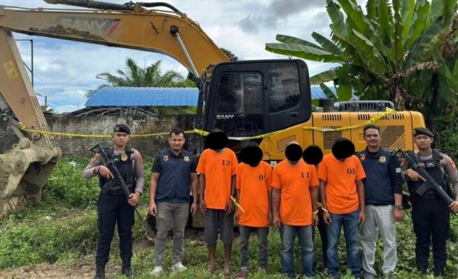 Polisi Tangkap 5 Pelaku Penambangan Ilegal