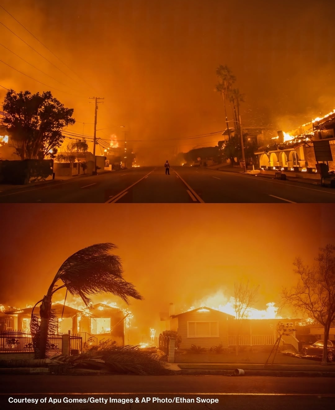 kebakaran di Los Angeles, California