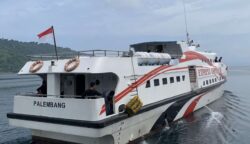 Kapal Cepat Rute Sabang Banda Aceh meninggalkan dermaga pelabuhan Balohan. (Foto. Dok/RRI Irzam) Kapal Cepat Tinggalkan Pasien Stroke di Sabang atas Desakan Penumpang