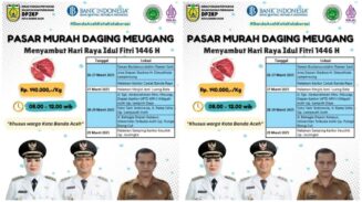 Banda aceh meugang Pemko Banda Aceh Siapkan 50 Ton Daging Meugang Murah, Dijual Rp.130.000 Per Kg