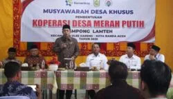 Wamenkop Tinjau Pembentukan Koperasi Desa Merah Putih Syariah di Lamteh