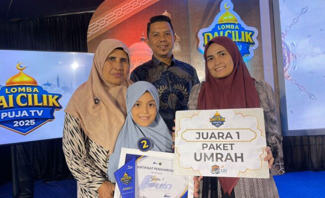 Kaysa Syahira Asal Aceh Utara Sabet Juara Dai Cilik 2025 dan Bawa Pulang Tiket Umrah