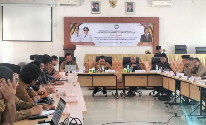Bappeda Abdya Matangkan RPJMD 2025–2029, SKPK Wajib Sinkronkan Renstra