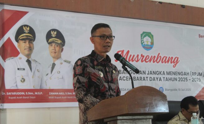 Abdya Rancang Pembangunan 2025–2029: Visi ‘Abdya Maju, Masyarakat Sejahtera’ Jadi Panduan