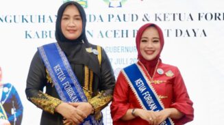 Ratna Sari Dewi Dikukuhkan Sebagai Bunda PAUD dan Ketua Forikan Abdya 2025–2030