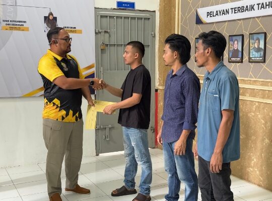 Presiden Beri Amnesti, Tiga Warga Binaan Lapas Blangpidie Resmi Dibebaskan