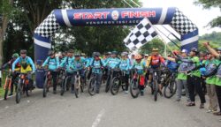 Dandim Abdya Buka Event Gowes Jelajah Bumoe Sigupai, Pesepeda Nikmati Rute 35 Km