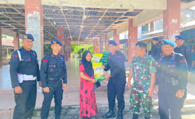 Dukung Penuh Ketahanan Pangan Masyarakat, Brimob Polda Aceh Gelar Operasi Pasar Beras Murah