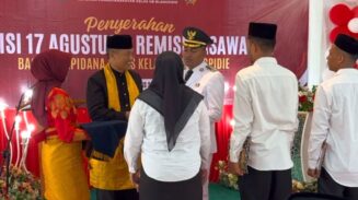 HUT ke-80 RI, 488 Narapidana Lapas Blangpidie Terima Remisi, Dua Langsung Bebas