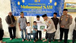 Momen Maulid Nabi, Polres Abdya Santuni Anak Yatim