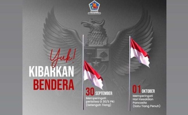 Pemerintah Imbau Kibarkan Bendera Setengah Tiang 30 September Peringati G30S