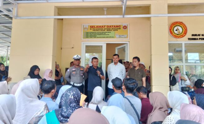 Pelayanan SKCK di Polres Abdya Dibuka Hingga Malam, Antrean Pemohon Capai Ribuan