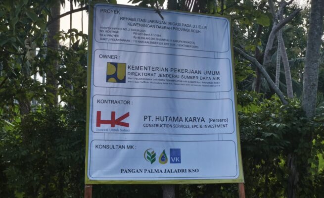 Dana Rp 80 Miliar Menguap, Proyek Saluran Air Irigasi Pidie Dituding Abaikan Petani