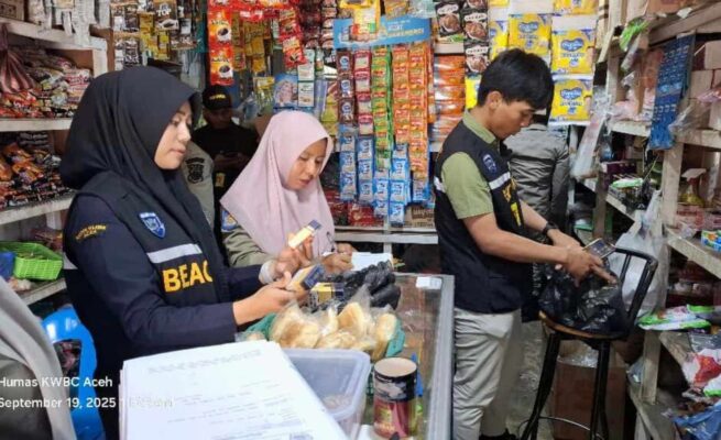 22.900 Batang Rokok Ilegal Diamankan Bea Cukai dan Satpol PP-WH Aceh