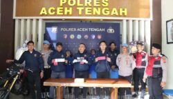 Polres Aceh Tengah Tangkap Tiga Pelaku Curanmor, Tujuh Motor Diamankan
