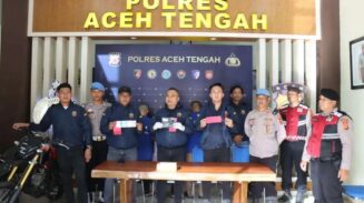 Polres Aceh Tengah Tangkap Tiga Pelaku Curanmor, Tujuh Motor Diamankan