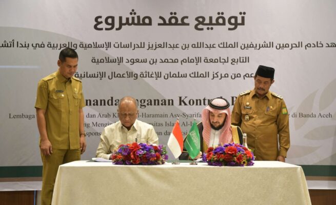 Gedung Lembaga Bahasa Arab Raja Abdullah Segera Dibangun di Aceh, Simbol Persahabatan Aceh–Arab Saudi