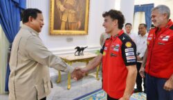 Jelang MotoGP Mandalika, Marc Marquez Bertemu Prabowo di Istana