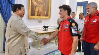 Jelang MotoGP Mandalika, Marc Marquez Bertemu Prabowo di Istana