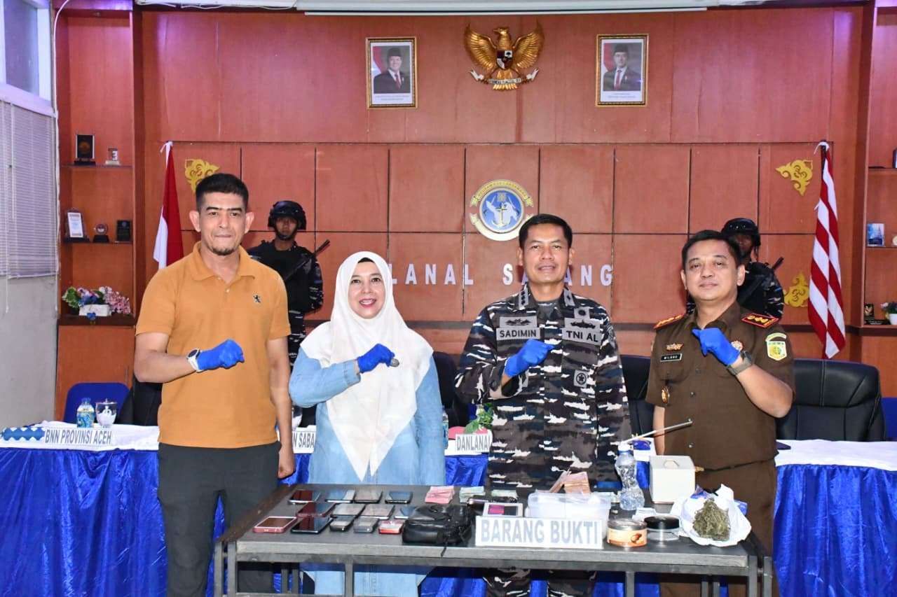 Operasi Gabungan TNI AL dan BNN Bongkar Rumah Pengedar Sabu di Sabang, Pelaku Kabur Lewat Pintu Belakang
