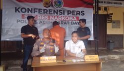 Polres Abdya Ringkus Kurir Sabu Asal Sumatera Utara