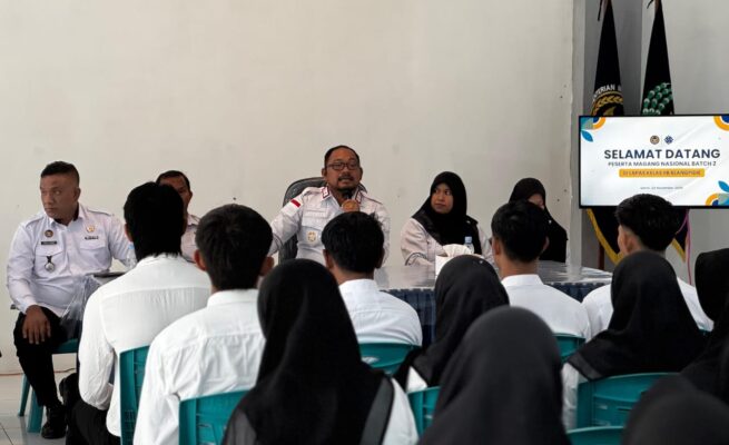 Kalapas Blangpidie Beri Pembekalan Perdana untuk Peserta Magang Nasional