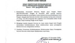 Bupati Aceh Tengah Angkat Bendera Putih, Akui Tak Mampu Tangani Darurat Bencana