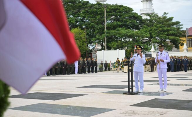 Peringati Hari Pahlawan, Wagub Fadhlullah Pimpin Upacara dan Ziarah di TMP Peuniti
