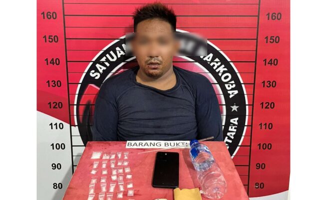 Polres Aceh Utara Tangkap Pengedar Sabu, 38 Paket Siap Edar Disita di Lhoksukon