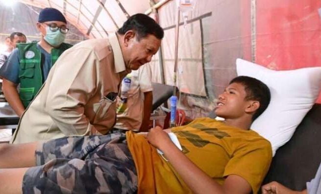 Prabowo Datang ke Posko Pengungsian Aceh Tamiang: “Saya Tepati Janji Saya”