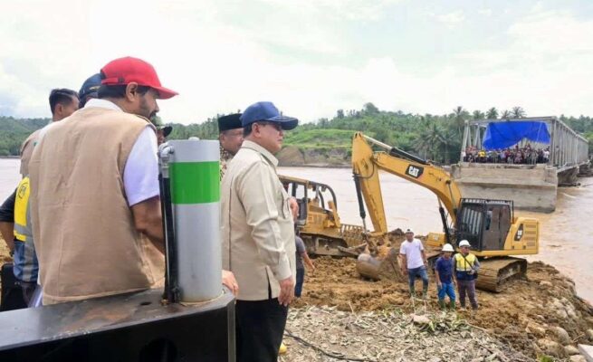 Akses Sumatra Terputus, Prabowo Pastikan Perbaikan Jembatan Teupin Mane Dipercepat