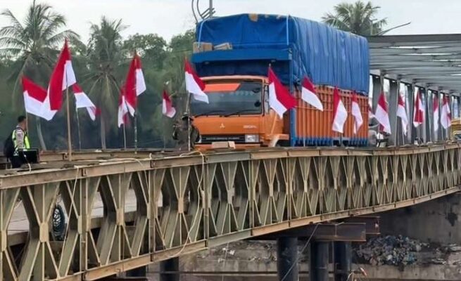 Jembatan Bailey Kutablang Resmi Difungsikan, Akses Nasional Medan–Banda Aceh Kembali Normal