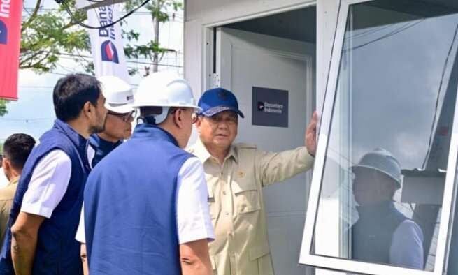 Prabowo Subianto Tinjau 600 Unit Rumah Hunian Danantara di Aceh Tamiang