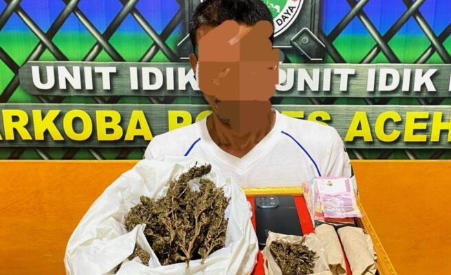 Polres Abdya Tangkap Warga Cot Jeurat Terkait Dugaan Penyalahgunaan Ganja