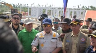 Didampingi Wagub Aceh, Mendagri Tito Tinjau Penanganan Bencana dan Huntara di Aceh Utara