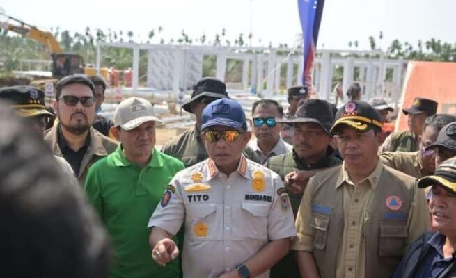 Didampingi Wagub Aceh, Mendagri Tito Tinjau Penanganan Bencana dan Huntara di Aceh Utara